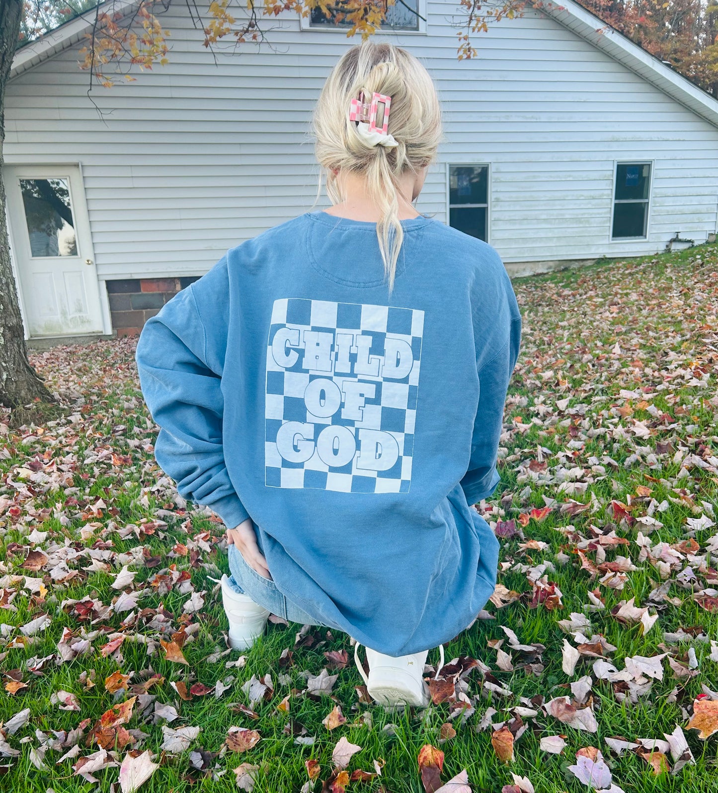 Unisex Acid Washed Child of God Crewneck